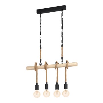 Eglo - Luster na reťazi 4xE27/40W/230V