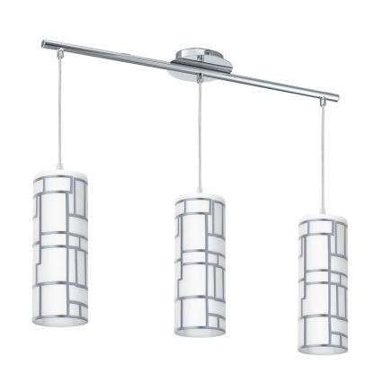 Eglo - Náhradné sklo k lustru a lampe BAYMAN biela/lesklý chróm