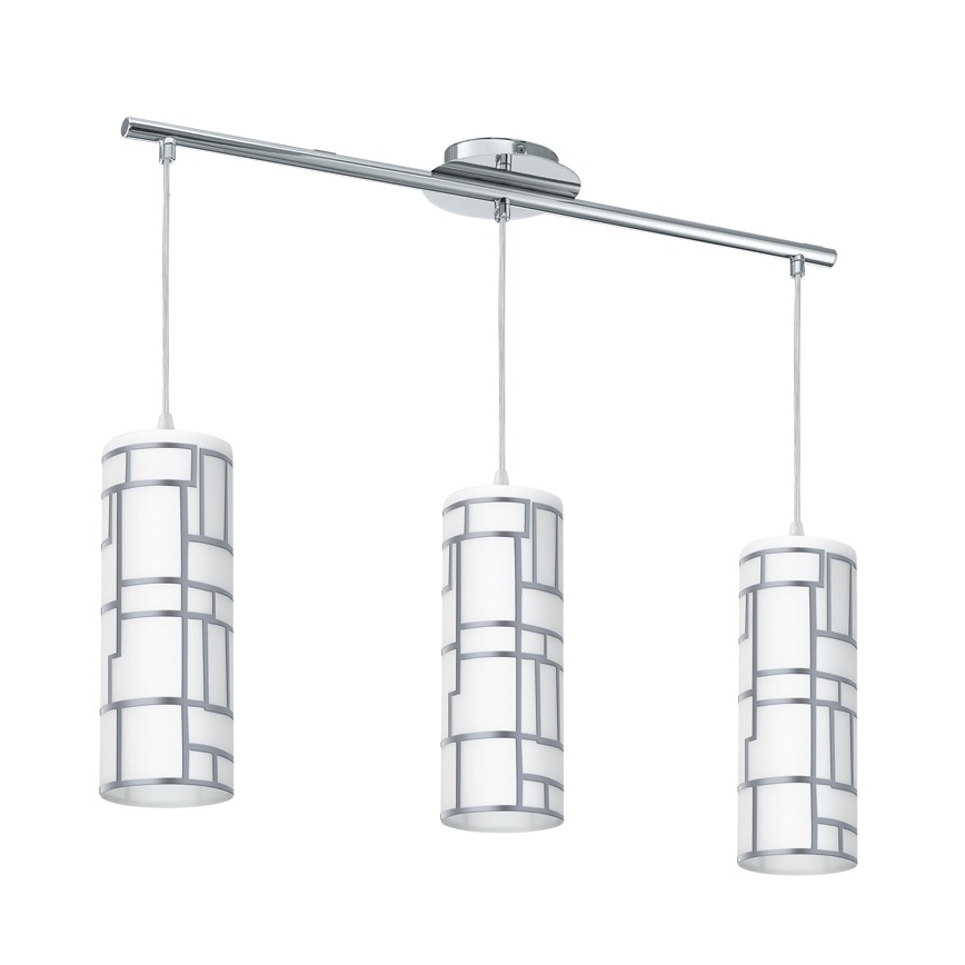 Eglo - Náhradné sklo k lustru a lampe BAYMAN biela/lesklý chróm