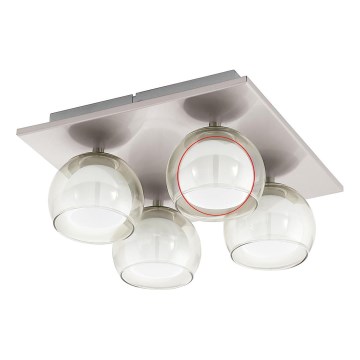 Eglo - Náhradné sklo k lustru a stropnému svietidlu ROMAGNESE pr. 5,5 cm vnútorný/mliečne