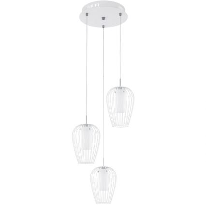 Eglo - Náhradné sklo k lustru a stolnej lampe VENCINO biela