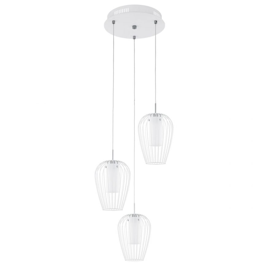 Eglo - Náhradné sklo k lustru a stolnej lampe VENCINO biela