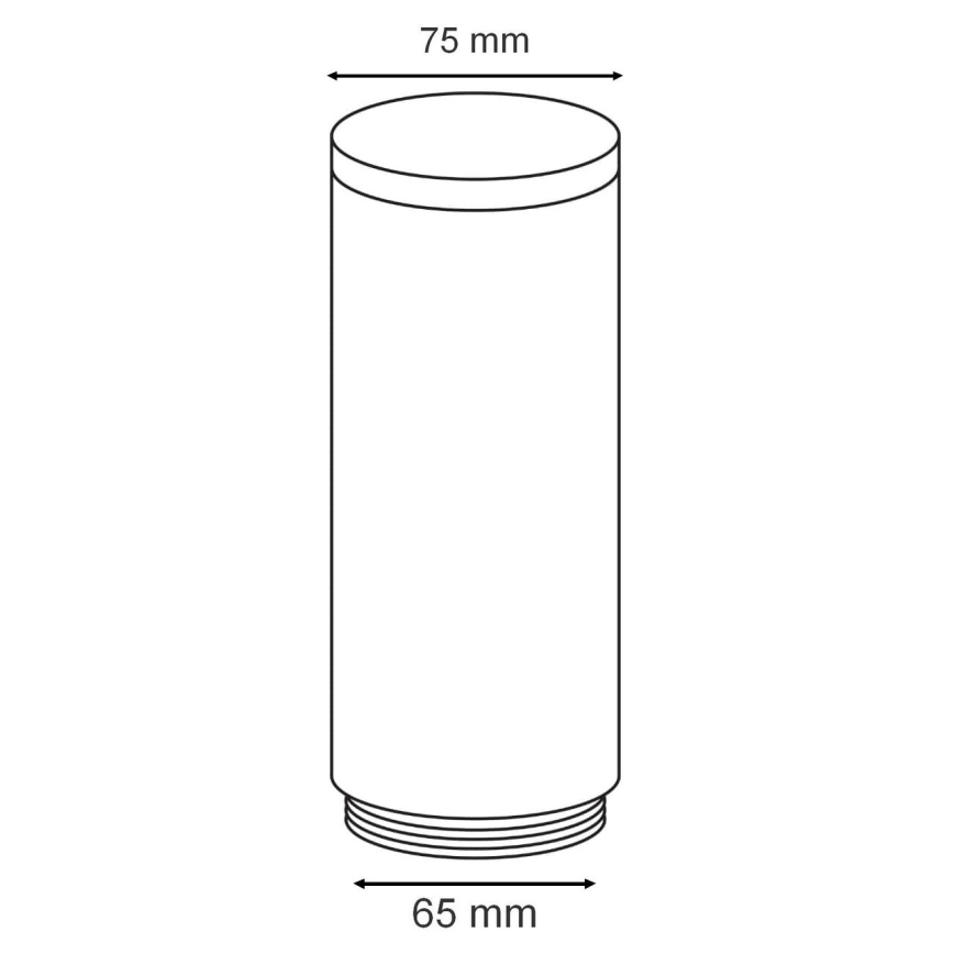 Eglo - Náhradné tienidlo k vonkajšiemu svietidlu HELSINKI pr. 7,5 cm