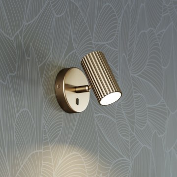 Eglo - Nástenné bodové svietidlo 1xGU10/5W/230V zlaté