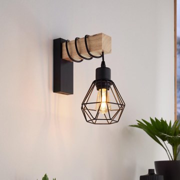 Eglo - Nástenné svietidlo TOWNSHEND 1xE27/60W/230V - FSC certifikované