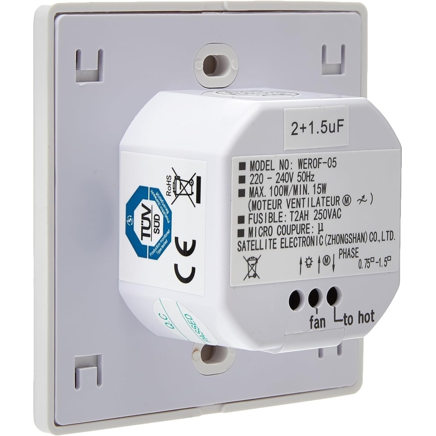 Eglo - Nástenný ovládač k ventilátoru 100W/230V
