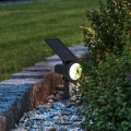 Eglo - RGBW LED stmievateľná solárna lampa, LED/3W/4,5V, IP44, čierna, s diaľkovým ovládaním