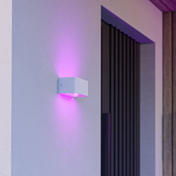 Eglo - RGBW LED stmievateľné vonkajšie nástenné svietidlo LED/10W/230V 2700-6500K IP55 biele