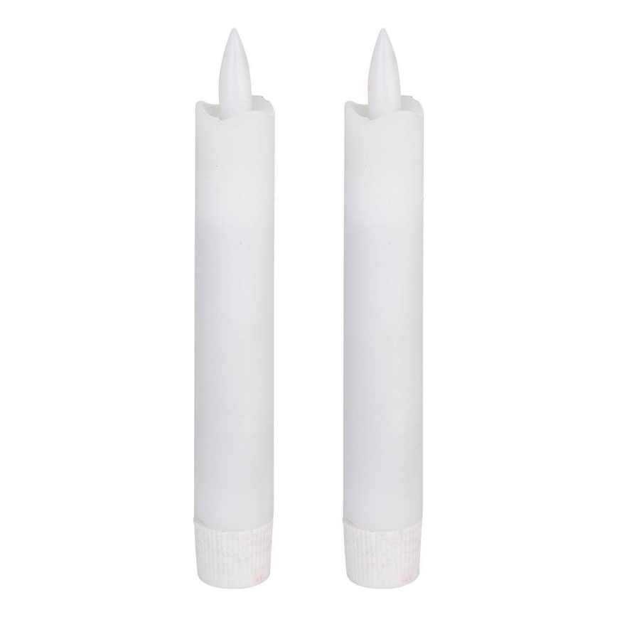 Eglo - SADA 2x LED Sviečka LED/1xAAA 15 cm biela