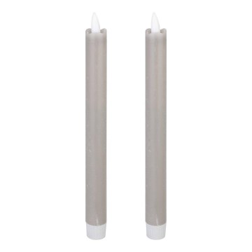 Eglo - SADA 2x LED Sviečka LED/1xAAA 24,5 cm šedá