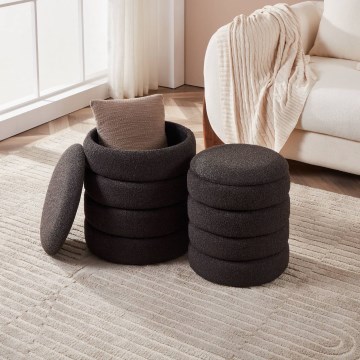 Eglo - SADA 2x Taburet pr. 33,5/40 cm čierna