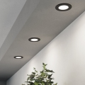 Eglo - Sada 3 ks zabudovateľných LED svietidiel LED/3,7W/230V 2700/4000/6500K, priemer 8,8 cm, čierna