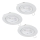 Eglo - SADA 3x LED Podhľadové svietidlo 1xGU10/4W/230V biela
