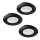 Eglo - SADA 3x LED Podhľadové svietidlo 1xGU10/4W/230V čierna
