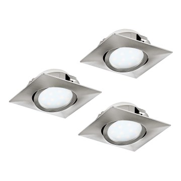 Eglo - SADA 3x LED podhľadové svietidlo PINEDA 1xLED/4,9W/230V
