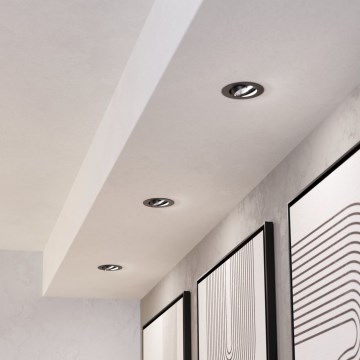 Eglo - SADA 3x LED Stmievateľné podhľadové svietidlo LED/6,4W/230V pr. 8,8 cm čierna