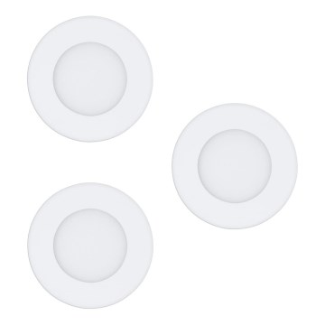 Eglo - Sada 3x LED zapustené svietidlo FUEVA-RW 1xLED/2,8W/230V priemer 8,5 cm