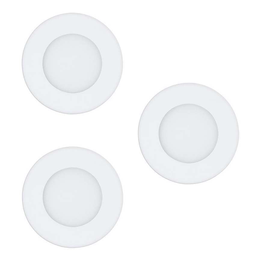 Eglo - Sada 3x LED zapustené svietidlo FUEVA-RW 1xLED/2,8W/230V priemer 8,5 cm