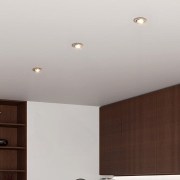 Eglo - Sada 3x LED zapustených bodových svietidiel 1xGU10/4,5W/230V matný chróm