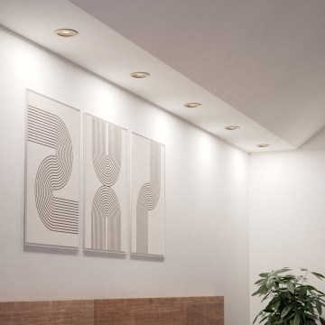 Eglo - SADA 5 ks zapustených LED bodových svietidiel LED/4,8W/230V 2700/4000/6500K matný chróm