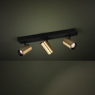 Eglo Stars of Light - LED Bodové svietidlo 3xGU10/4,5W/230V 3000K čierna/zlatá