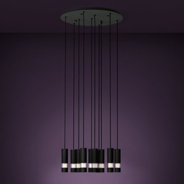 Eglo Stars of Light - LED Luster na lanku 10xGU10/4,6W/230V čierna