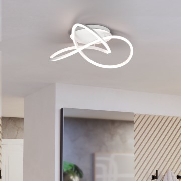 Eglo Stars of Light - LED Stmievateľné stropné svietidlo LED/40W/230V 2200-6500K pr. 83 cm biela + diaľkové ovládanie