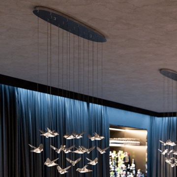 Eglo Stars of Light - LED Stmievateľný luster na lanku 17xLED/3W/230V 3000K lesklý chróm