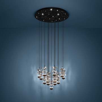 Eglo Stars of Light - LED Stmievateľný luster na lanku LED/27W/230V 3000K čierna