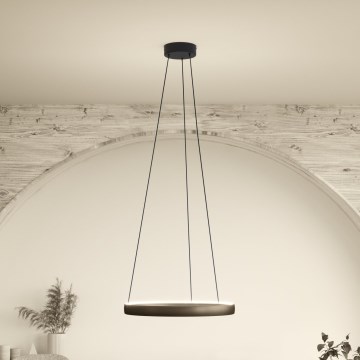 Eglo Stars of Light - LED stmievateľný luster na lanku so snímačom pohybu 2xLED/25W/230V 2200-6500K pr. 80 cm hnedá