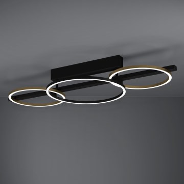 Eglo Stars of Light - LED Stmievateľný prisadený luster 2xLED/12,5W/230V + LED/15,5W 3000K čierna