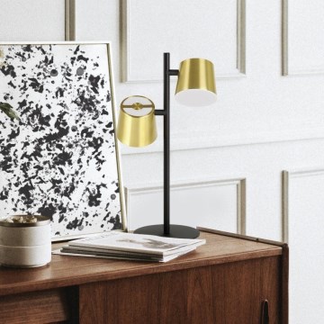 Eglo Stars of Light - LED Stolná lampa 2xGU10/4,6W/230V 3000K zlatá