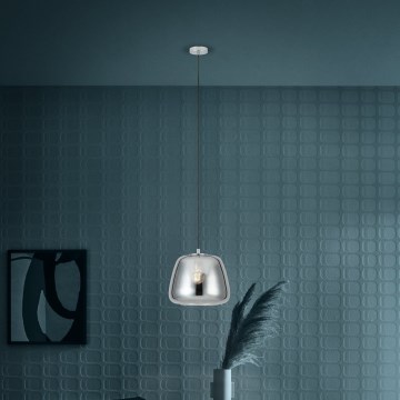 Eglo Stars of Light - Luster na lanku 1xE27/40W/230V pr. 35 cm dymová