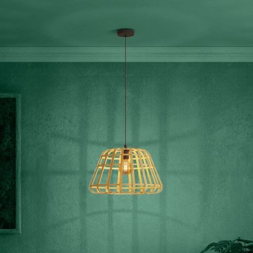 Eglo Stars of Light - Luster na lanku 1xE27/40W/230V pr. 50 cm bambus