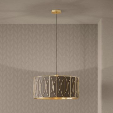 Eglo Stars of Light - Luster na lanku 1xE27/40W/230V zlatá/hnedá