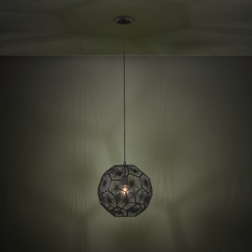 Eglo Stars of Light - Luster na lanku 1xE27/60W/230V pr. 41 cm čierna