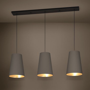 Eglo Stars of Light - Luster na lanku 3xE27/40W/230V hnedá