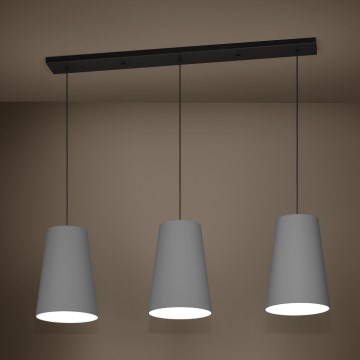 Eglo Stars of Light - Luster na lanku 3xE27/40W/230V šedá