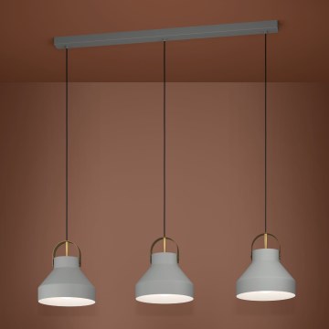 Eglo Stars of Light - Luster na lanku 3xE27/40W/230V šedá