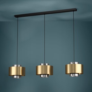 Eglo Stars of Light - Luster na lanku 3xE27/40W/230V zlatá