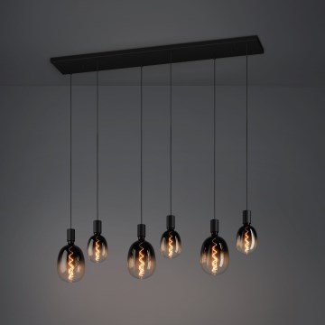 Eglo Stars of Light - Luster na lanku 6xE27/40W/230V čierna