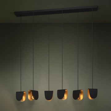 Eglo Stars of Light - Luster na lanku 6xE27/40W/230V čierna/zlatá