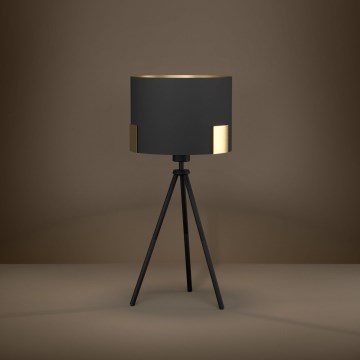 Eglo Stars of Light - Stolná lampa 1xE27/40W/230V čierna/zlatá