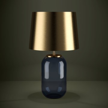 Eglo Stars of Light - Stolná lampa 1xE27/40W/230V zlatá/modrá