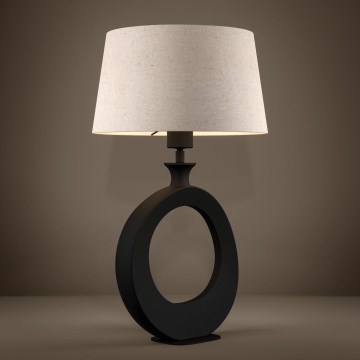 Eglo Stars of Light - Stolná lampa 1xE27/60W/230V 52,5 cm čierna/krémová