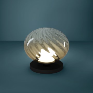 Eglo - Stmievateľná LED stolová lampa LED/5,8W/230V 2200-6500K béžová/dymová + diaľkové ovládanie