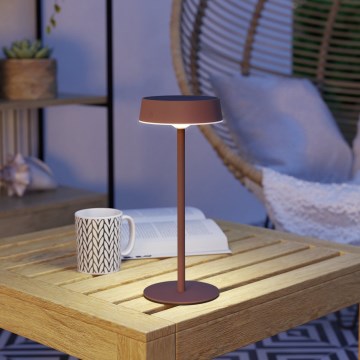 Eglo - stmievateľná solárna LED stolná lampa s dotykovým ovládaním, LED/3W/5V, 3000-6000K, 1800 mAh, IP44, oranžová