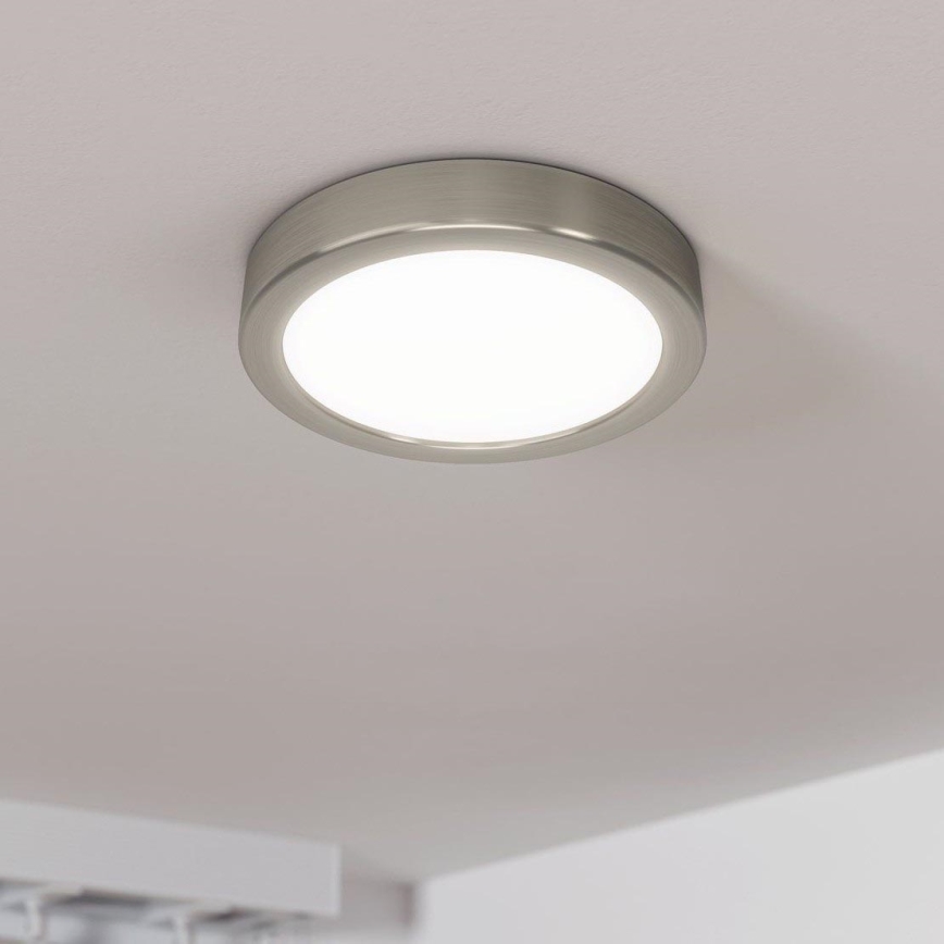 Eglo - stmievateľné LED stropné svietidlo LED/11W/230V matný chróm priemer 16 cm