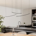 Eglo - Stmievateľný LED luster na lanku LED/22W/230V 2700/4000/6500K čierna