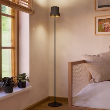 Eglo - Stojacia lampa 1xE14/7,5W/230V čierna/hnedá